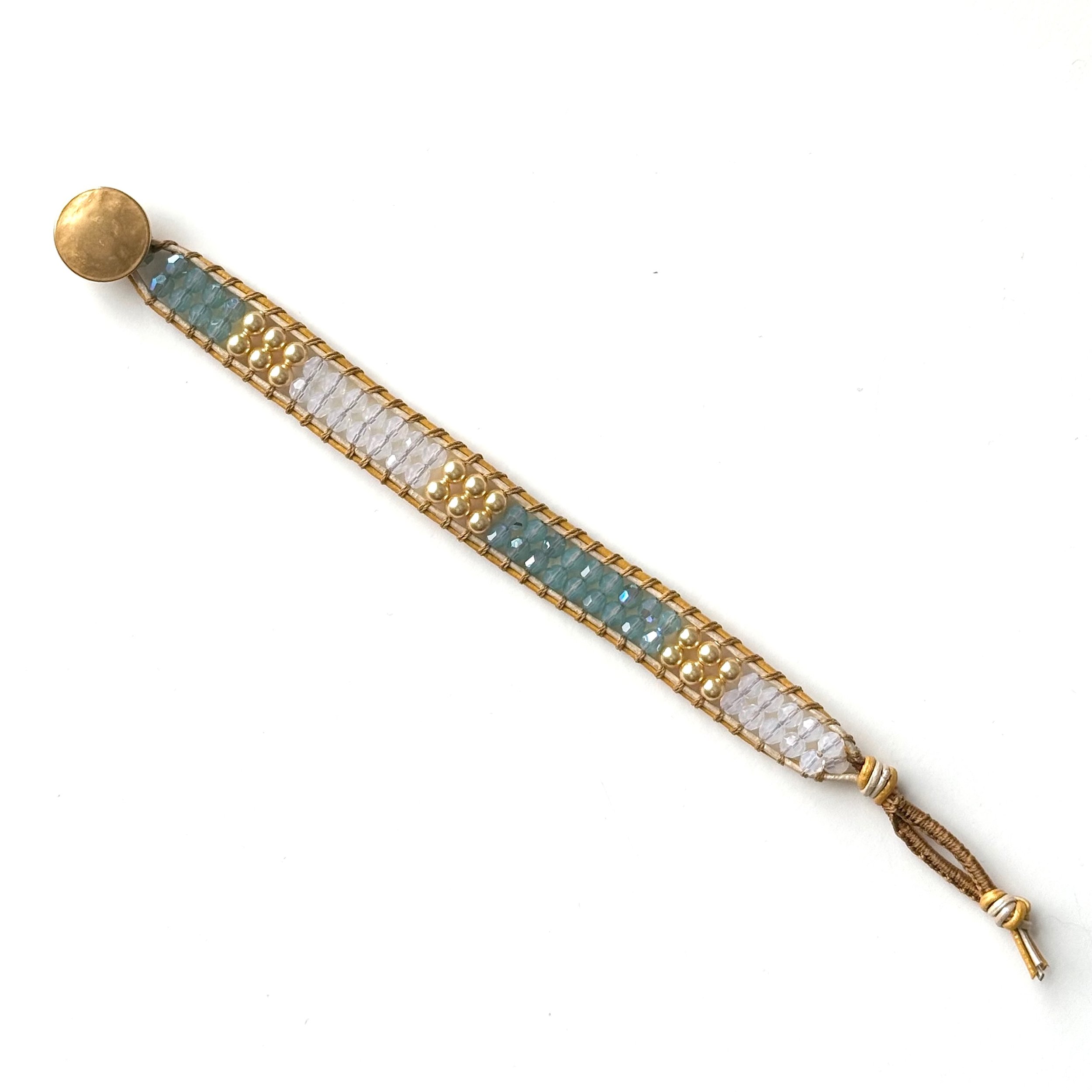 Single wrap w pearl opalite & light turq #2.jpeg