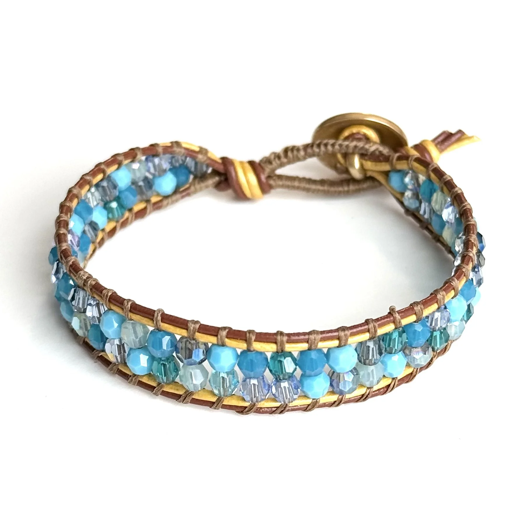 Swarovski Crystal Single Wrap Bracelet Island Mixer