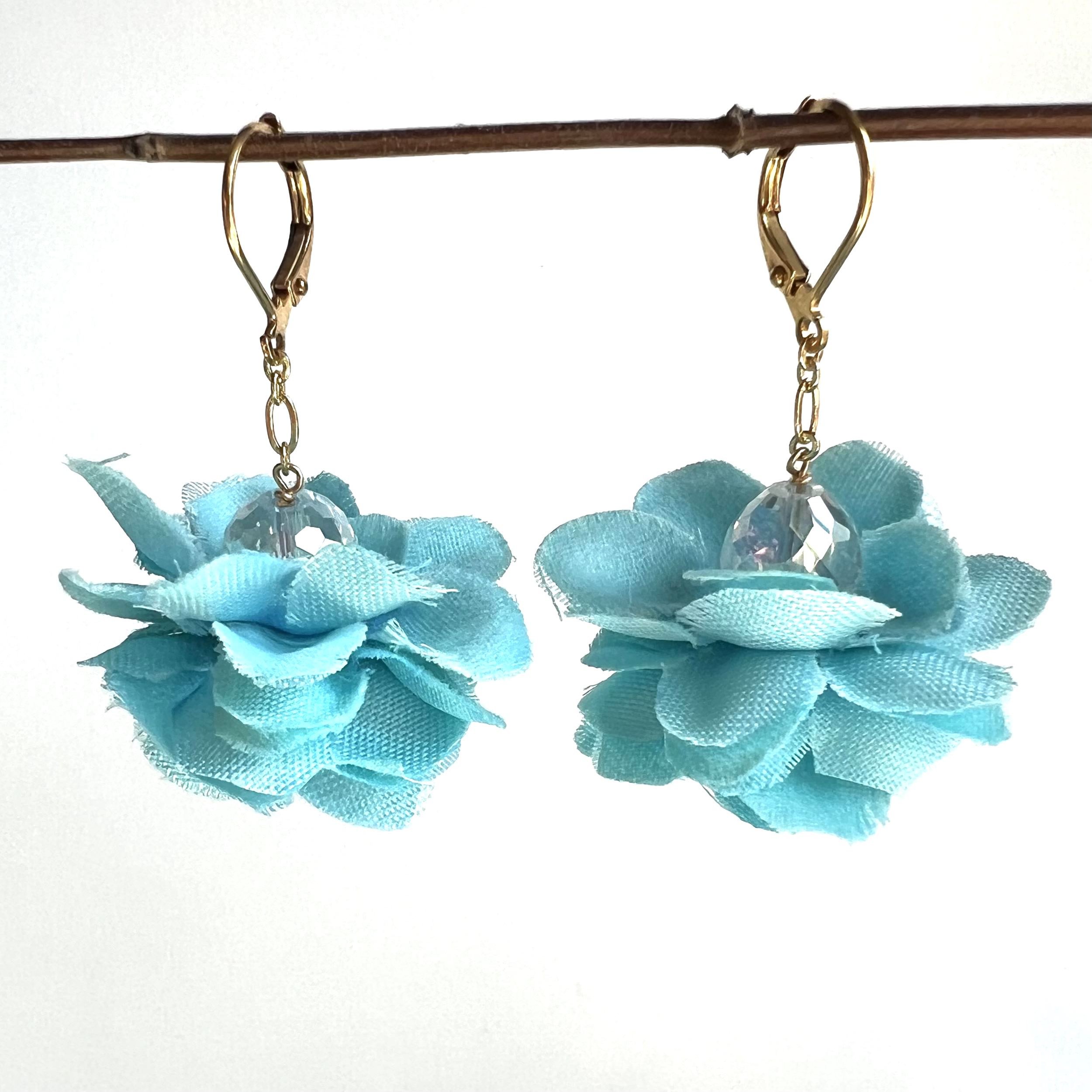 Turq Flower Dangle Earrings.jpeg