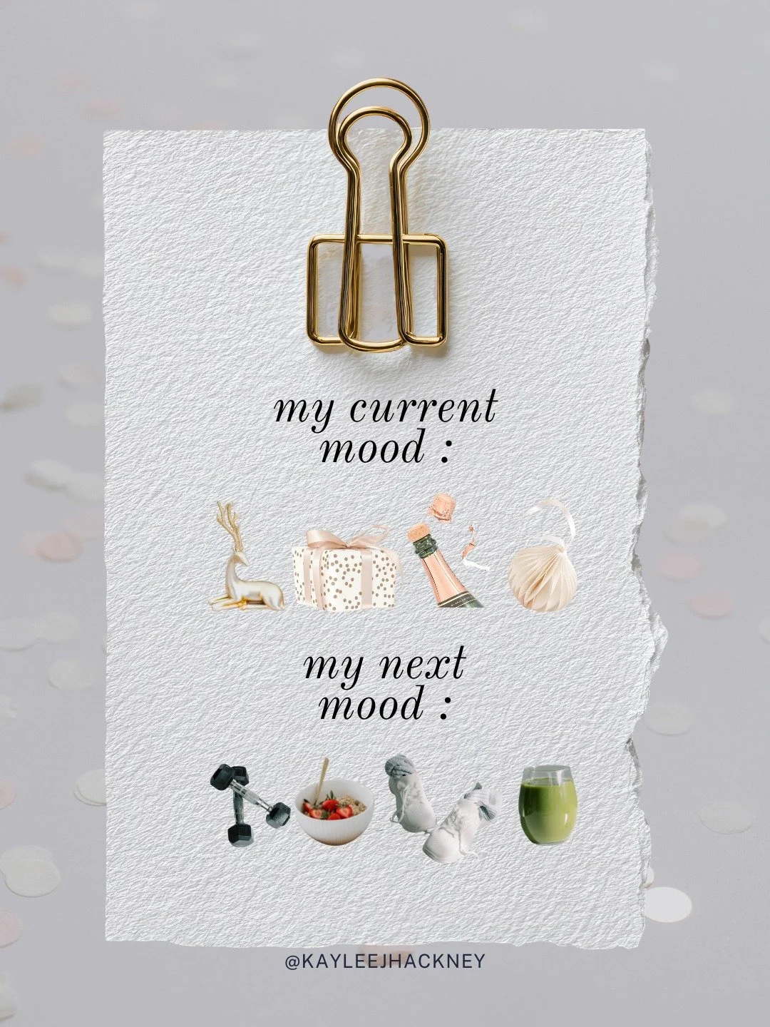 I'm fully embracing this holiday season and enjoying all the treats that come along with it...

Hot Chocolate
Christmas Cookies
Mulled Wine
Cinnamon Rolls

And the list goes on and on...

But after all the festivities are over, I already have a plan 