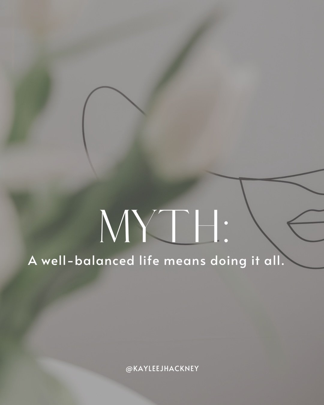 I think the phrase &ldquo;having it all&rdquo; has created a lot of unnecessary pressure for women.

Underneath it is the assumption that we should somehow be able to do everything simultaneously without feeling stretched too thin.

Meaningful work. 