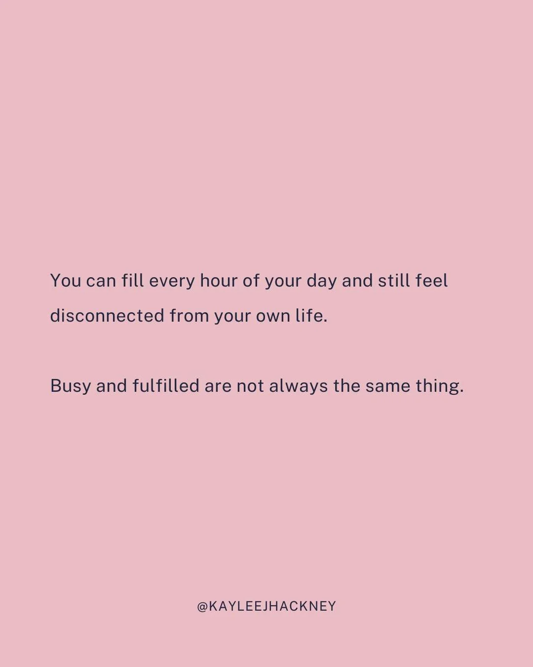 I used to think productivity meant filling every available space in my schedule.

If the day looked packed, I assumed I was doing enough.

Now I pay much closer attention to how my life actually feels.

Do I have time to think? 
To rest? 
To enjoy di