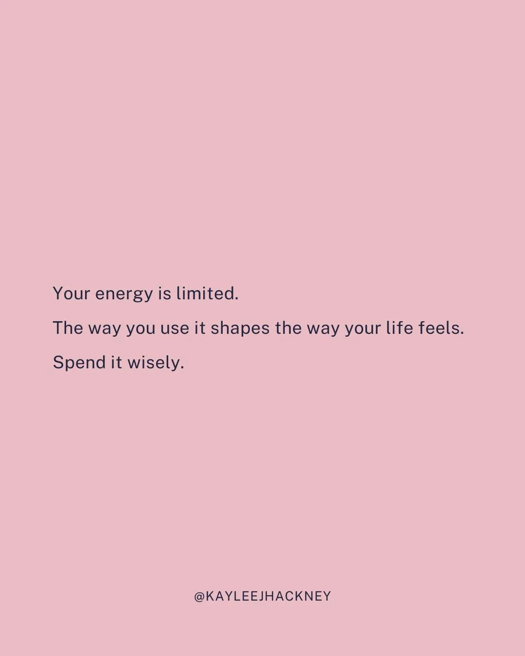 One of the biggest shifts I&rsquo;ve made over the years is becoming more selective about where my energy goes.

Not every request requires an immediate yes. Not every opportunity needs to be pursued. Not every problem needs to become your responsibi