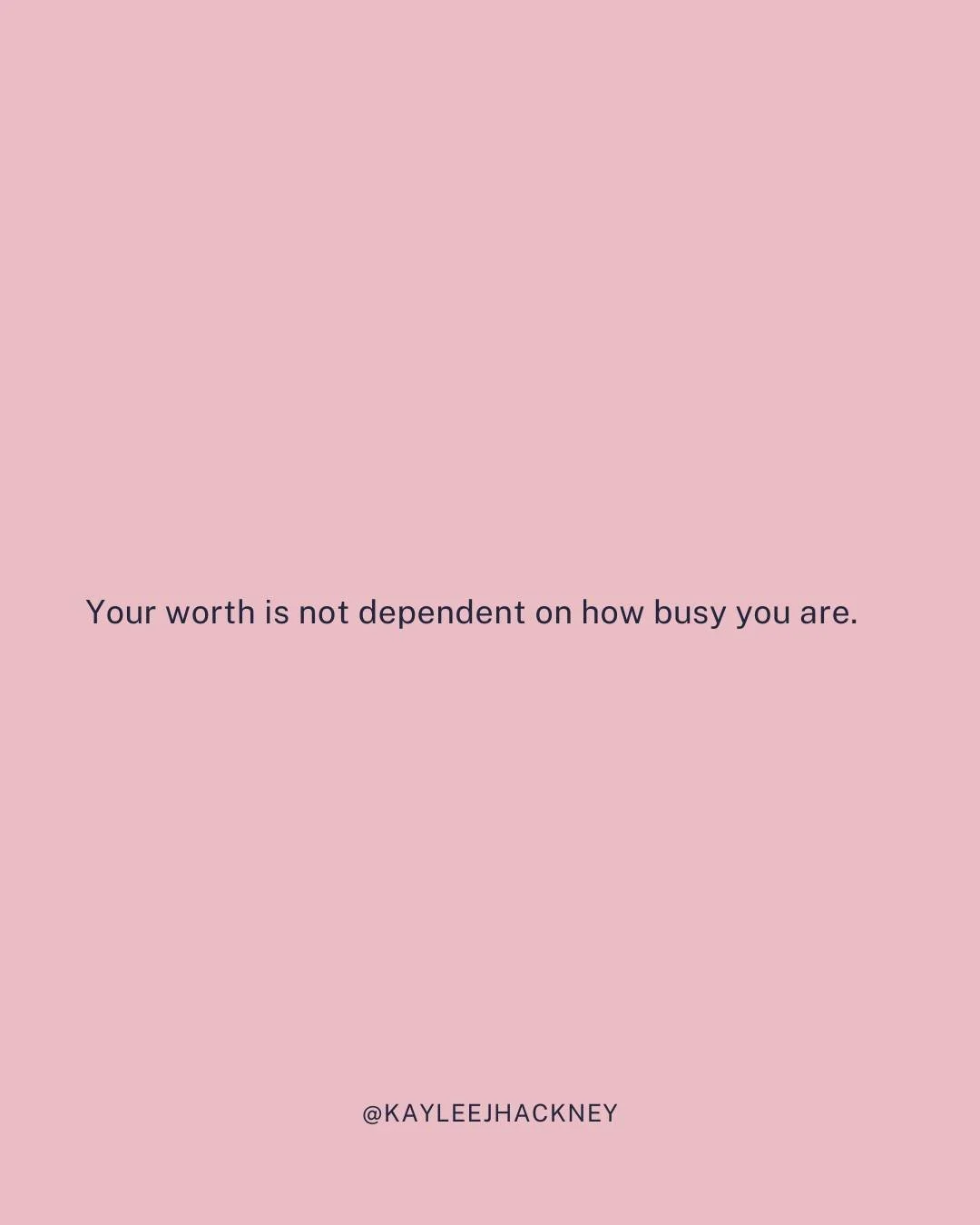 I think many high-achieving women unintentionally tie their worth to how much they can carry.

The more responsibilities, the more pressure, the more exhaustion = The more valuable they are.

But your worth is not tied to how busy you are. You are a 