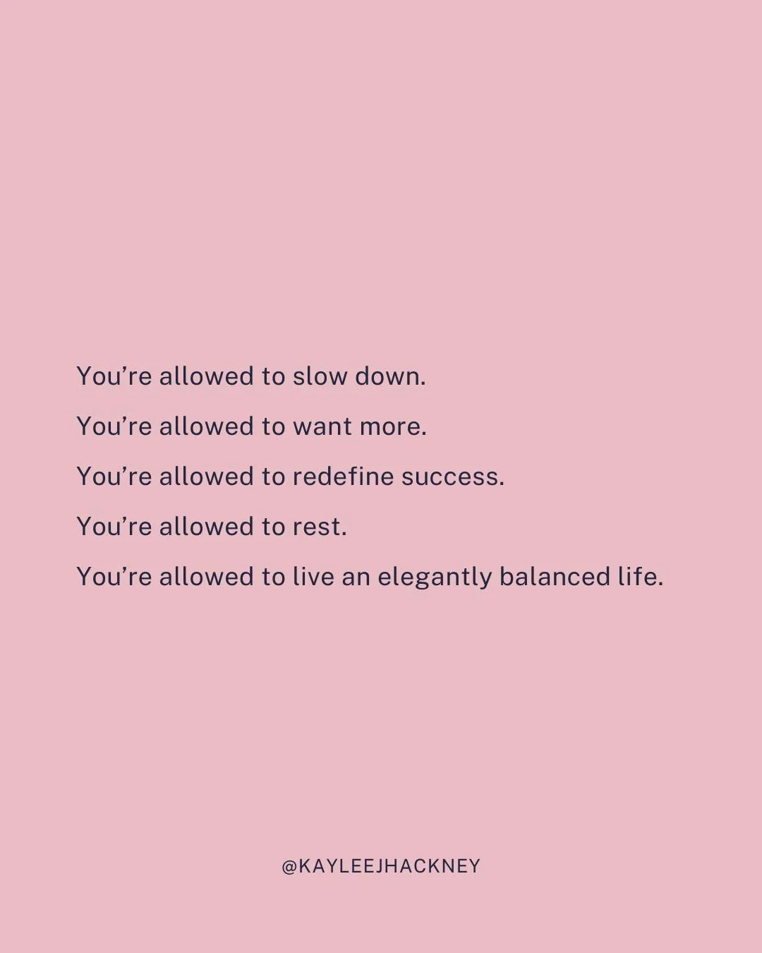 I think many women are carrying around invisible rules about the kind of life they&rsquo;re allowed to want.

Work harder. Stay busy. Keep pushing. Don&rsquo;t disappoint anyone.

And somewhere along the way, they stop asking themselves whether they 
