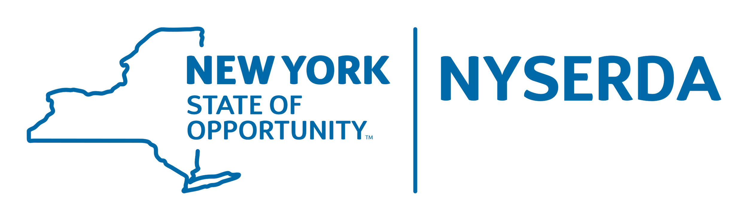 New York State outline with NYSERDA logo and text "New York State of Opportunity."