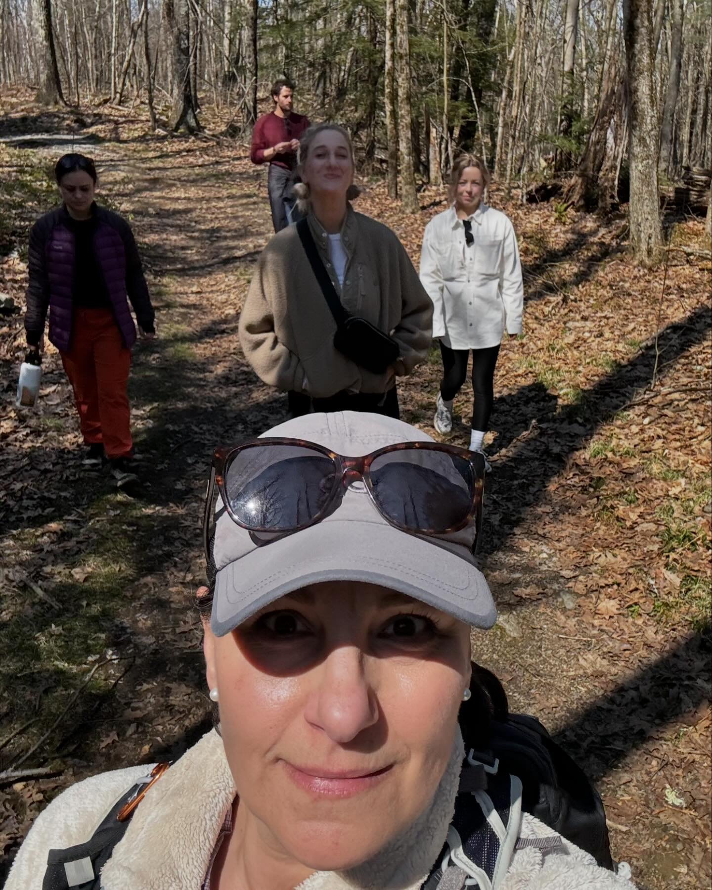 We hit the trails at Kennedy Park in Lenox on a glorious Spring Sunday morning with a group participating in an artists-residency program at @lifehousehotels Berkshires. They are using the Berkshires as their muse to inspire their art for 5 days. Our