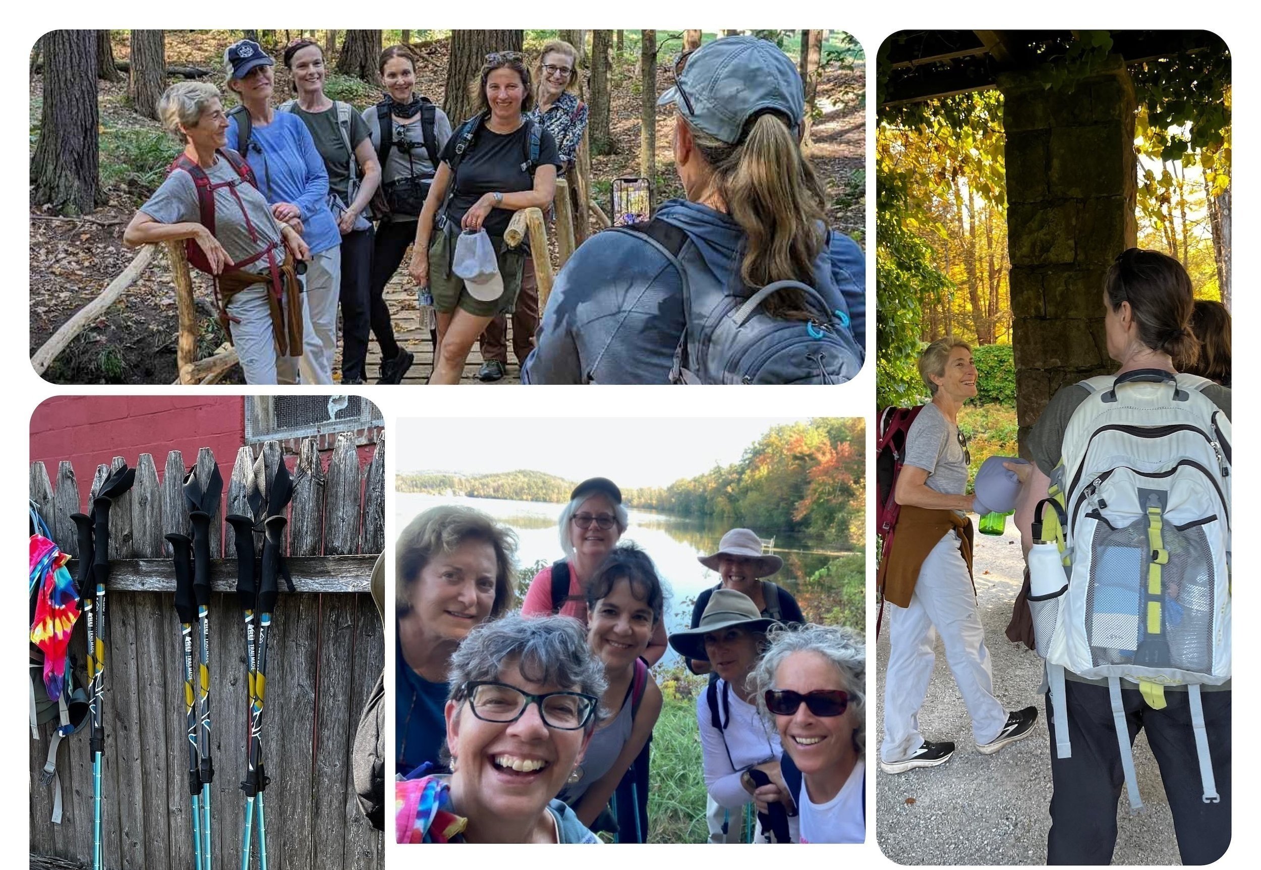 Multi-Day hiking guests at the summit of Lenox Mountain