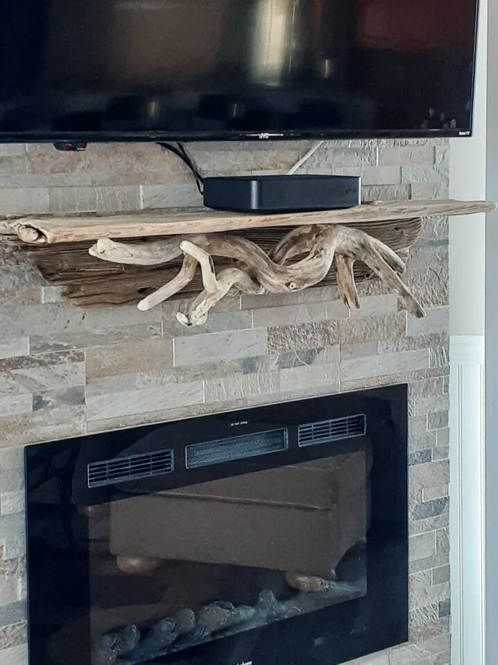 Driftwood Fireplace Mantles MADE TO ORDER — Built on the Rock Driftwood
