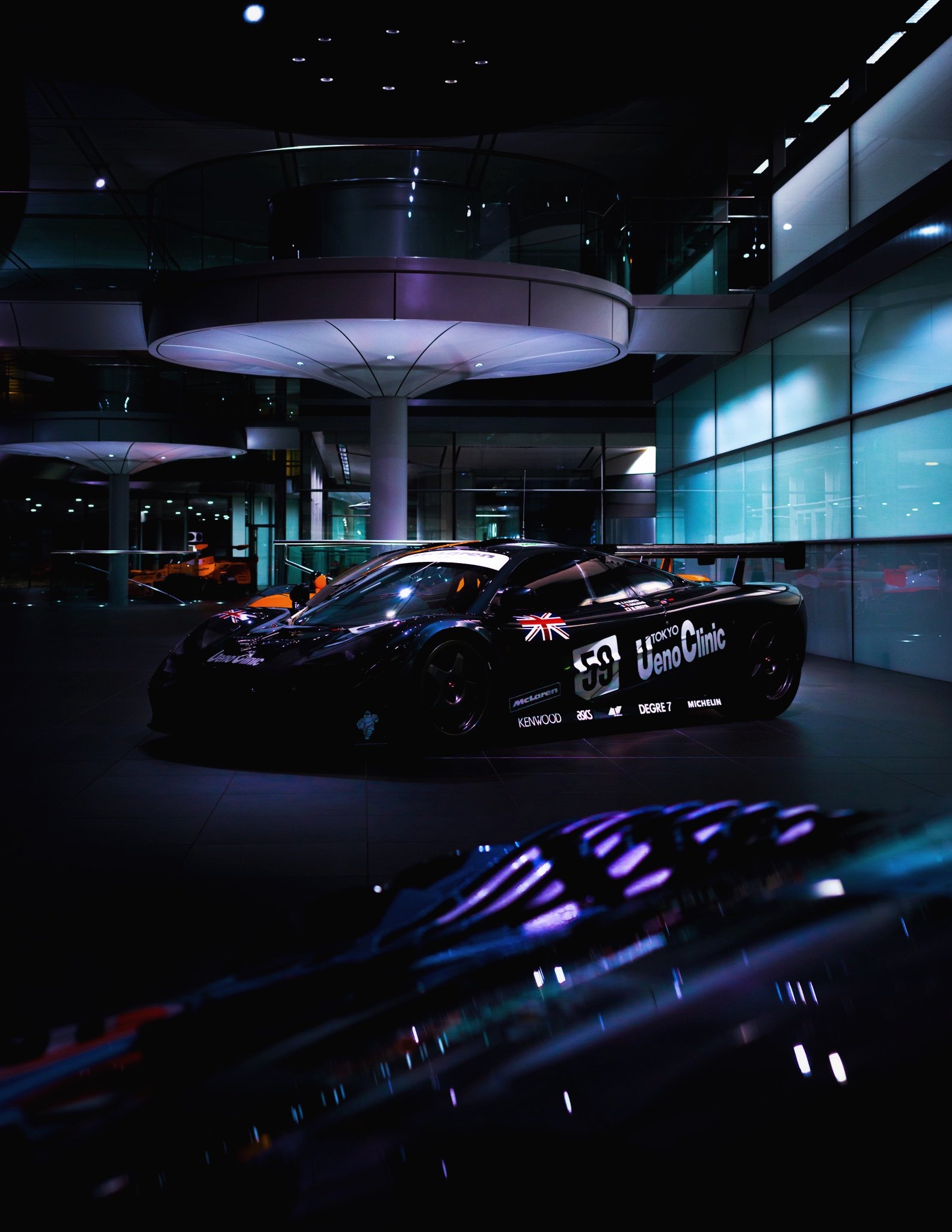 McLaren Technology Centre at Night