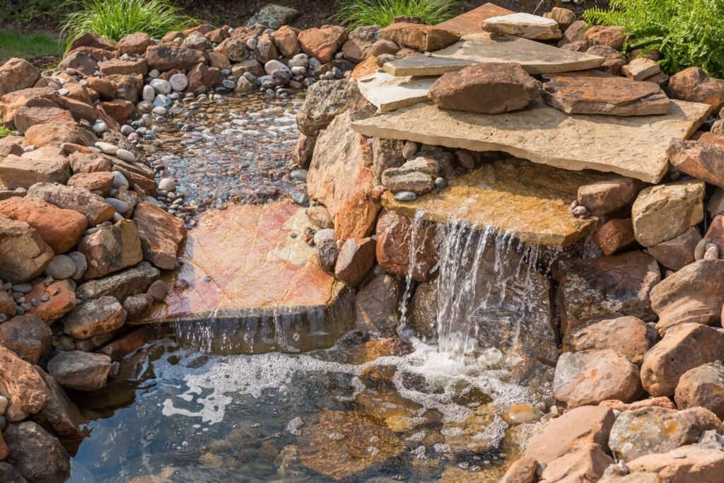 Pond with Two Waterfalls — smartpond