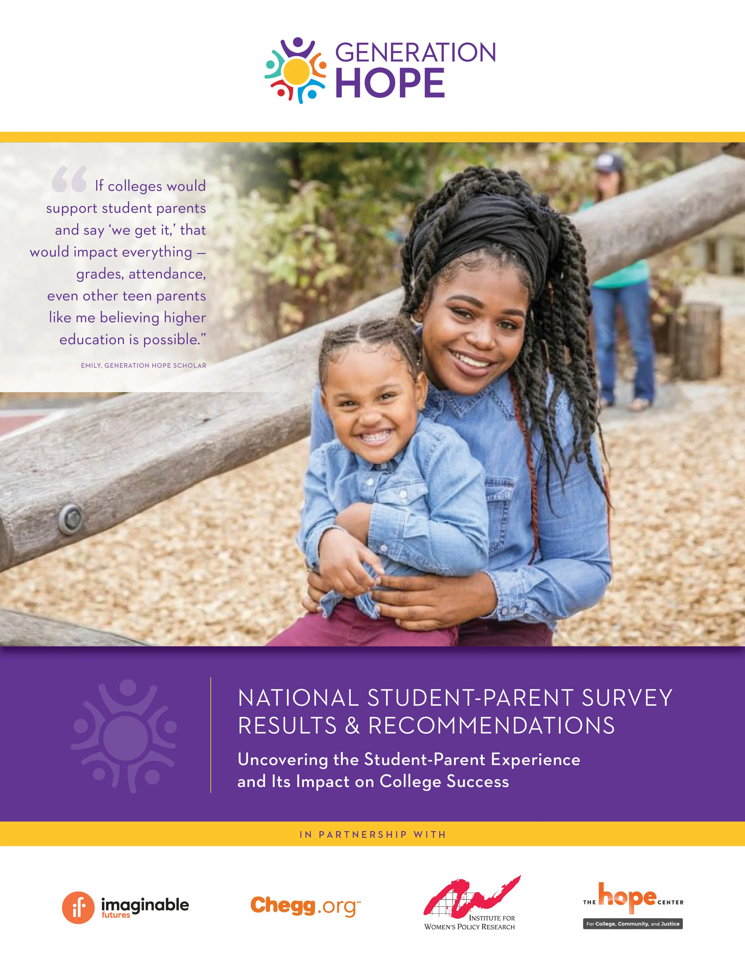National Student-Parent Survey Results and Recommendations Cover Page