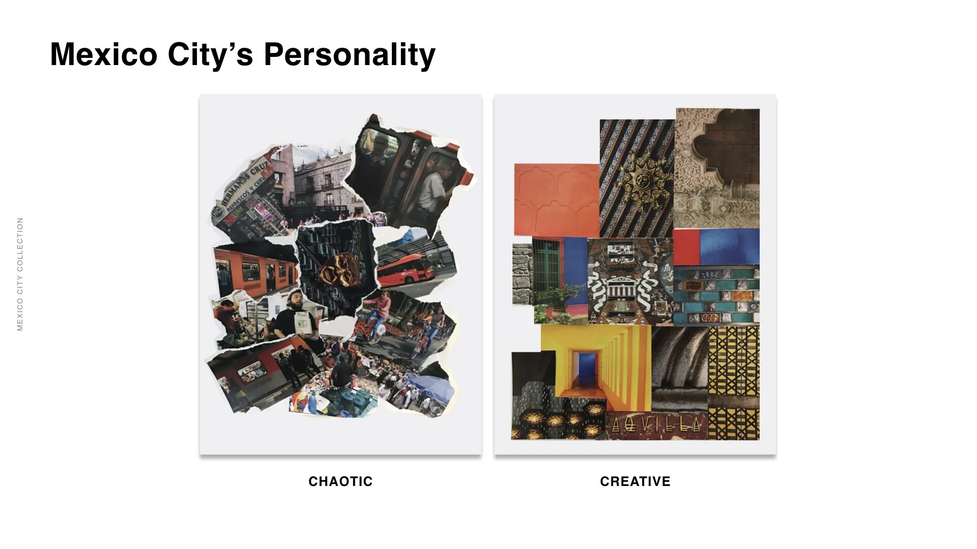 Cross referencing all the information resulting from both primary qualitative research and secondary desktop research we constructed strategic recommendations along with the conceptual guidelines that would bring the collection to life.