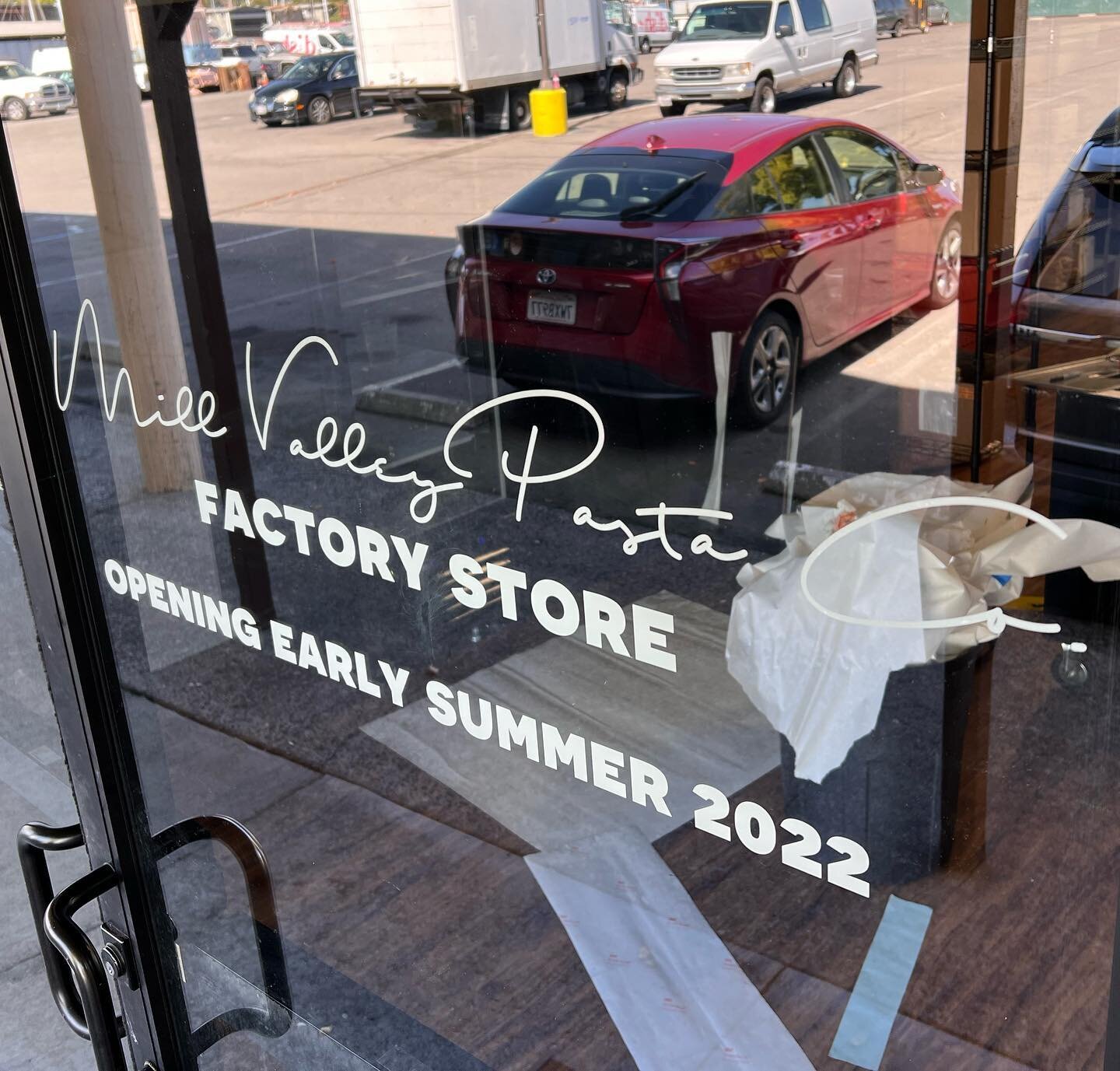 Birth Announcement: The owner of @millvalleypasta (@tonyy13) would like to welcome and invite you to join him in absolute terror and debilitating joy in the soon-to-opened Mill Valley Pasta Co. Factory Store. Located at 555 East Francisco Blvd, Suite