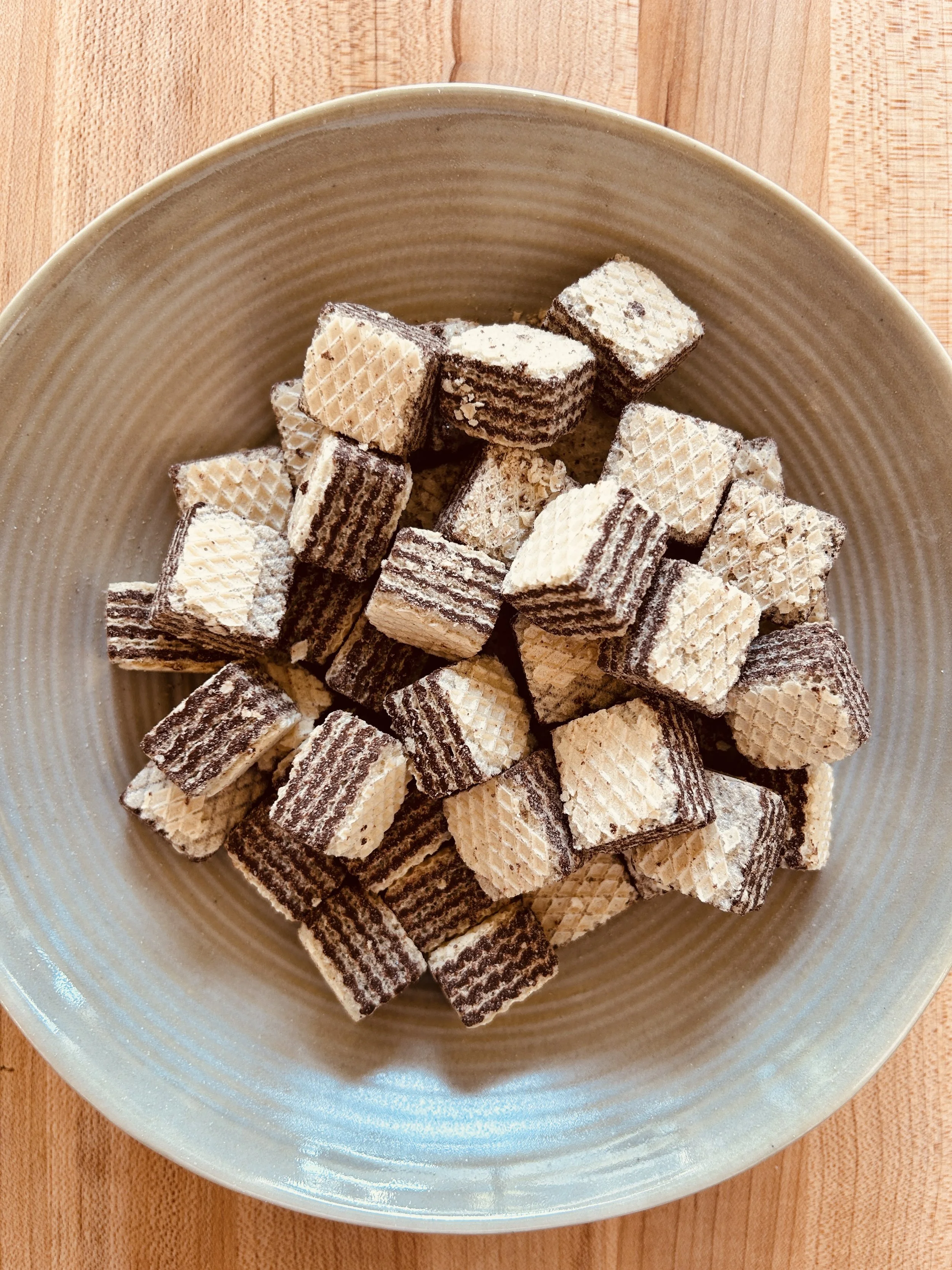 Italian Quadratini Style Wafer Cookies