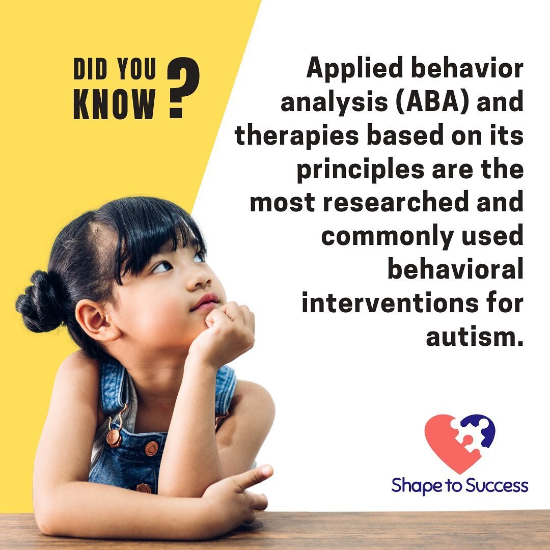 Shape to Success delivers quality Applied Behavior Analysis services to support children and their families diagnosed with ASD and developmental disabilities. Message us to find out more!

#ShapetoSuccess #tintonfalls #autismnj #monmouthcountynj #aba