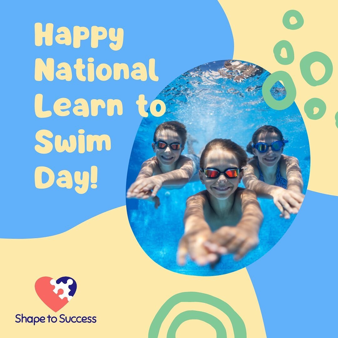 Happy National Learn to Swim Day! Did you know that swimming can help children with autism improve anxiety, concentration, overstimulation, and social interaction? With summer coming it may be a good idea to start practicing swimming &amp; water safe