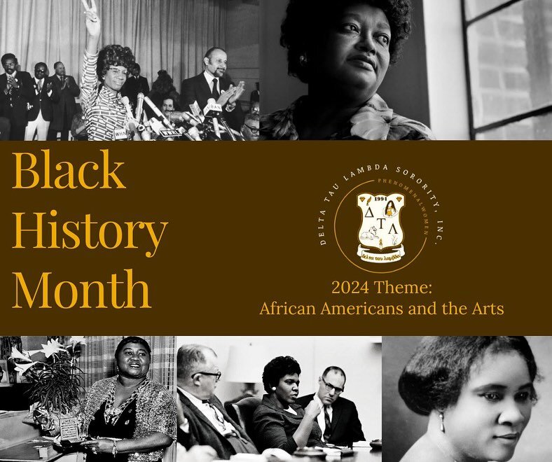 🎉 Embracing the legacy of Black excellence with Delta Tau Lambda Sorority, Inc. this Black History Month! 🌟✊🏽 Join us in celebrating &lsquo;African American and the Arts,&rsquo; a powerful theme that highlights the vibrant contributions to history