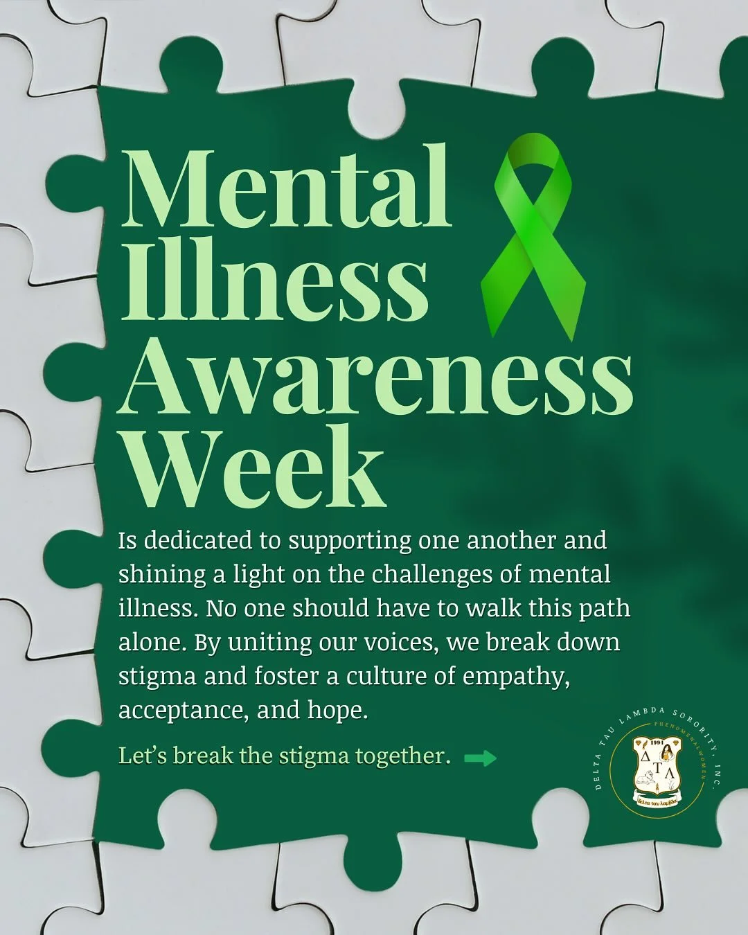 💚 Did you know? October 5&ndash;11 is Mental Illness Awareness Week, and October 10 is World Mental Health Day. These dates remind us that mental health is a part of everyone&rsquo;s story &mdash; and no one should ever have to face it alone.

🤎 At