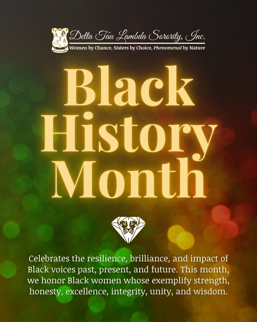❤️ February is Black History Month! This month invites us all to learn, reflect, and celebrate the enduring impact of Black history and excellence across generations.

💛 Delta Tau Lambda Sorority, Inc. is committed to empowering women and uplifting 