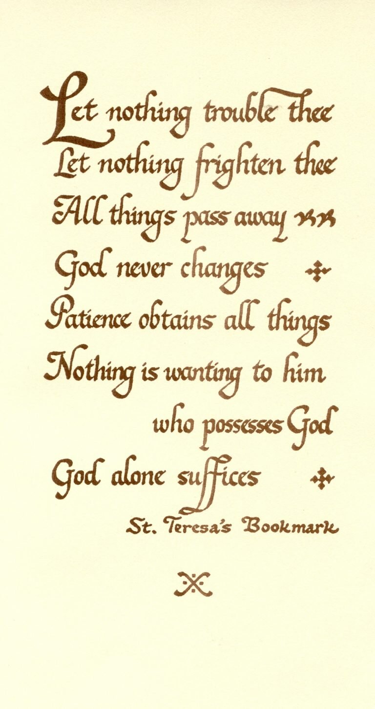 St. Teresa's Bookmark - 8 Notecards/Envelopes