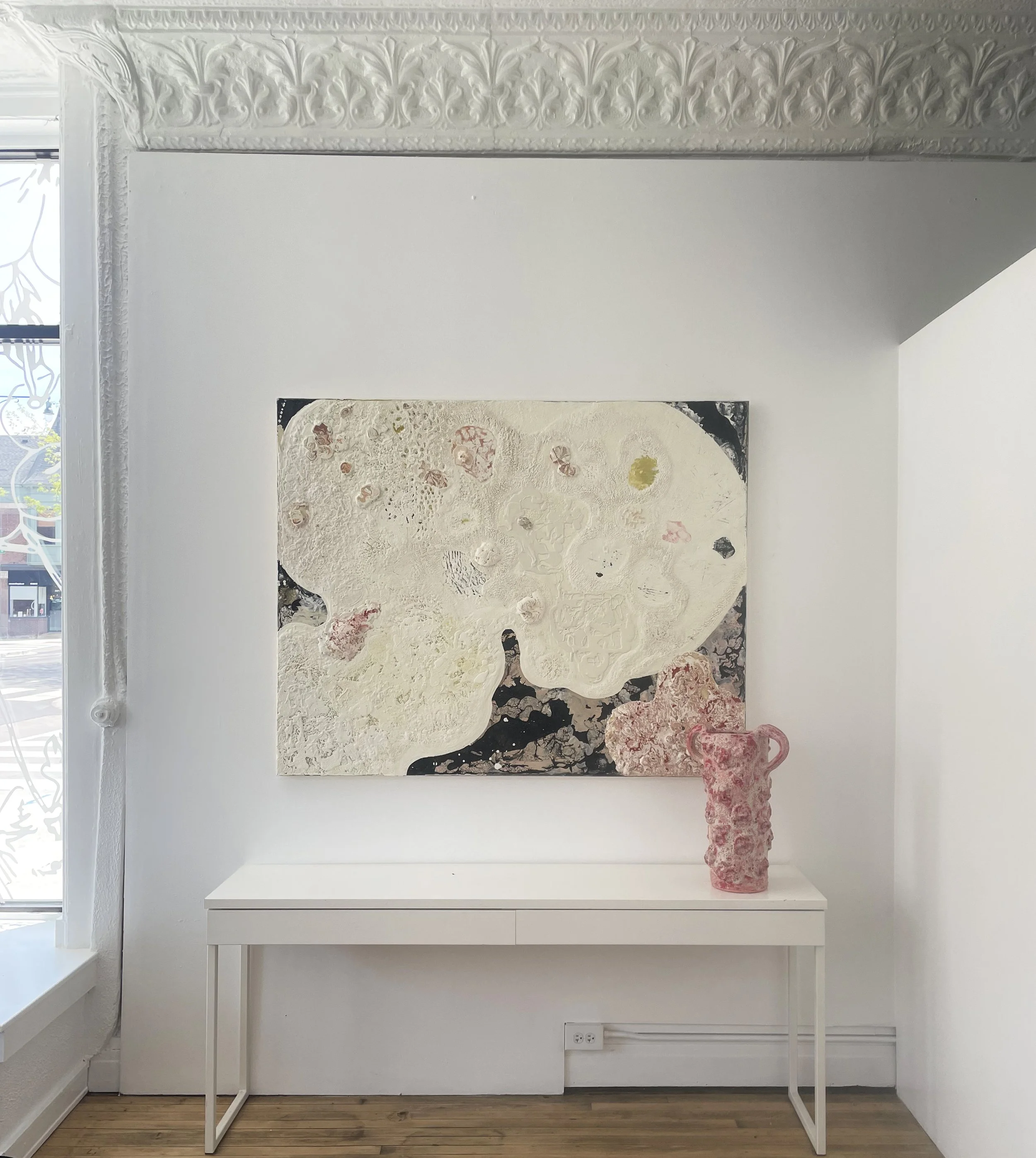 The Big Enigma (with Crusty Red Urn) in artist's studio