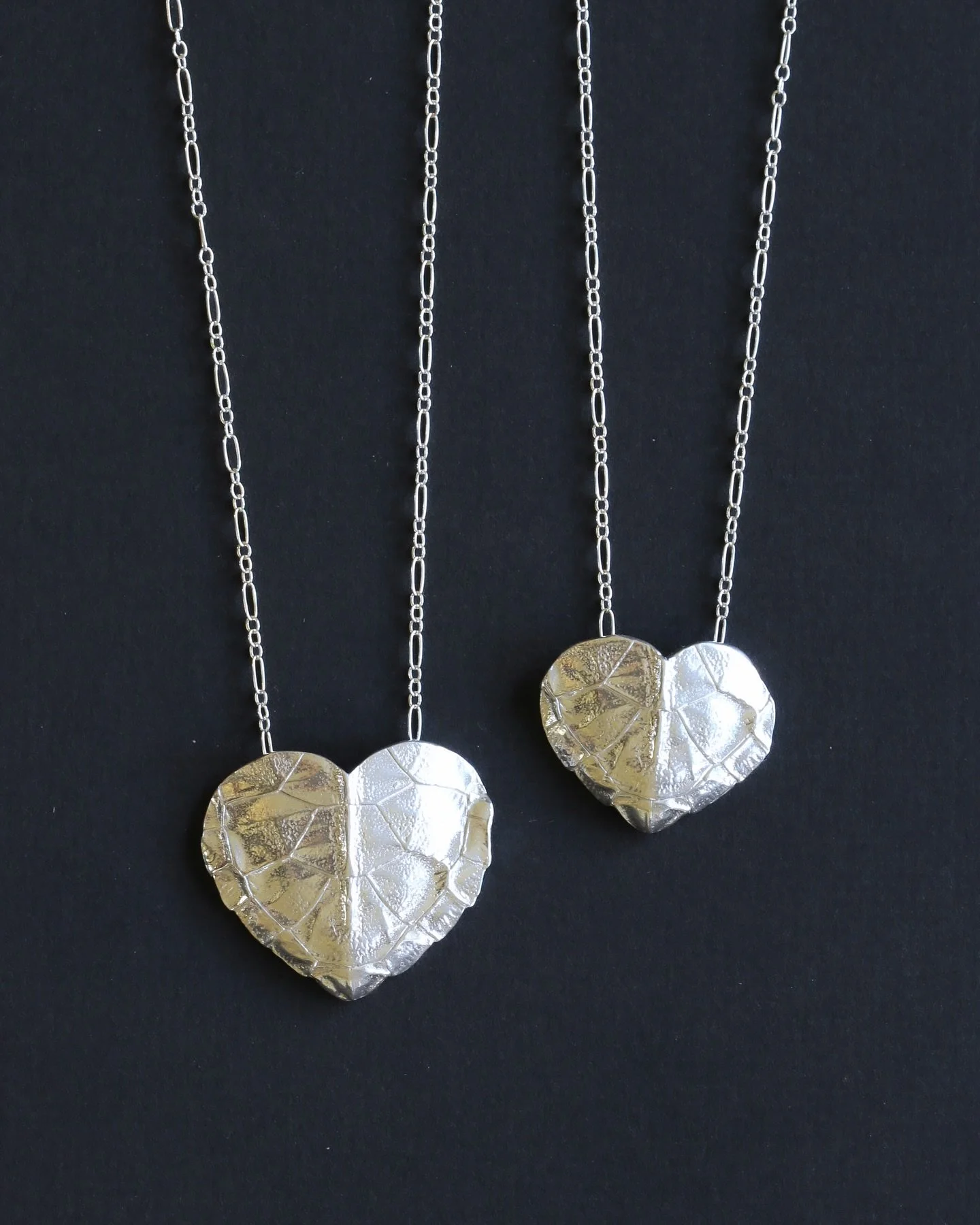 Hatchling sea turtle shell damaged from bird chomps, molded and carved into a heart shape, immortalized in silver 💚🐢