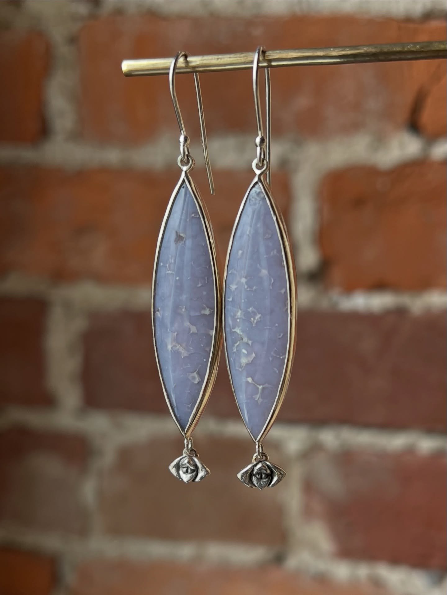 Grape Agate and cast succulent. Available 🥰