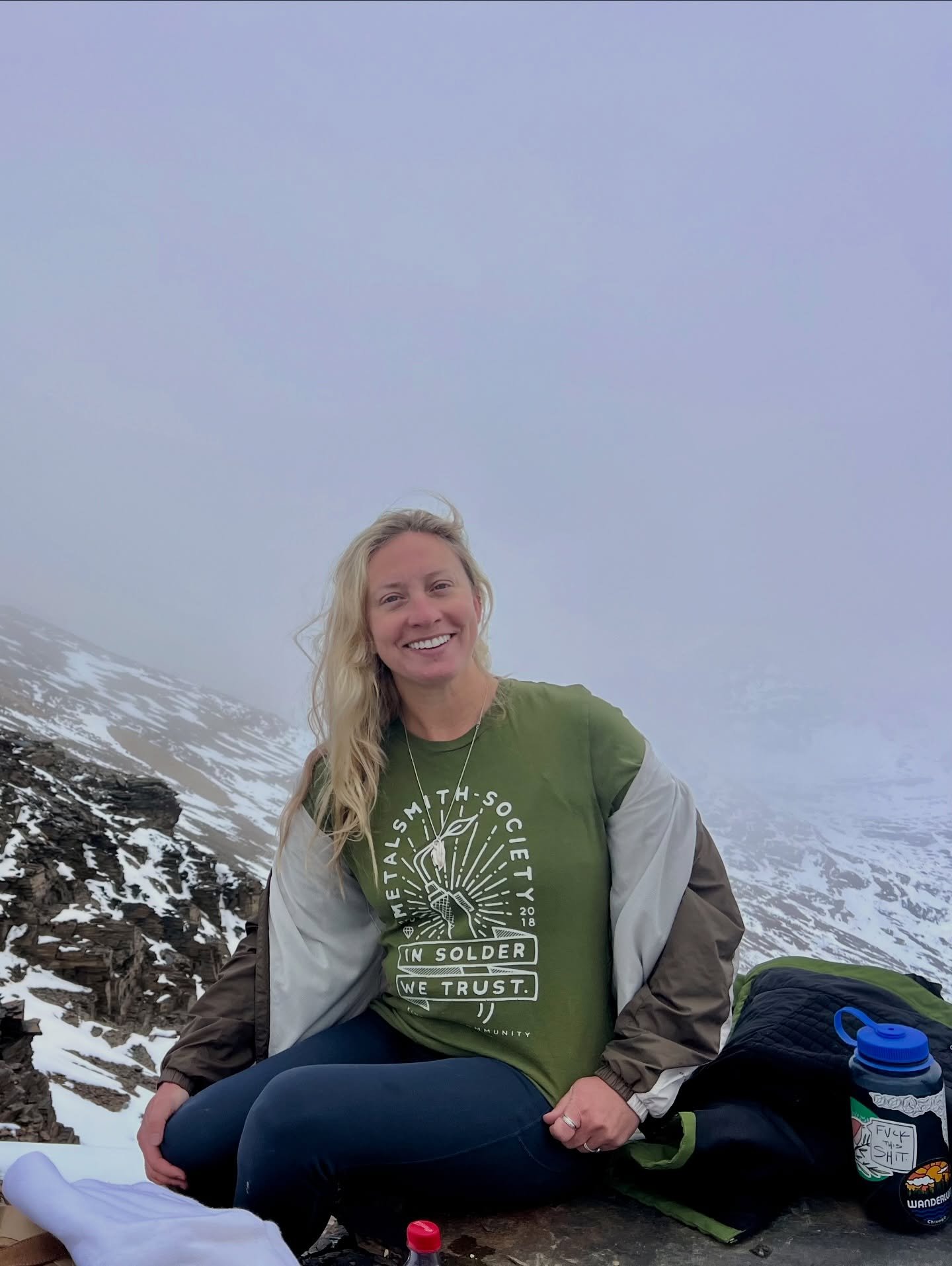 Reppin&rsquo; @metalsmithsociety atop Chacaltaya today at 5,421 meters (17,785 ft) in the Bolivian Andes. I have windburn, tired feet, and extreme gratitude. 

Any Bolivian members of @metalsmithsociety??