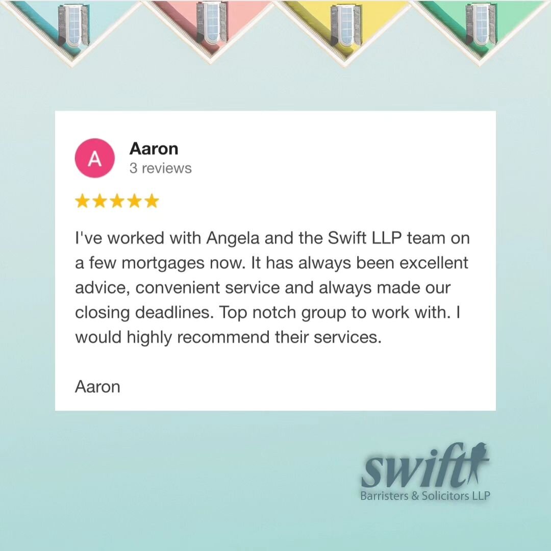 Happy last day of June!

It has been quite a busy and exciting month here at Swift and we want to say thank you:

Thank you to all of our clients for the kind words and trust. Putting your faith in strangers with something as big as buying or selling