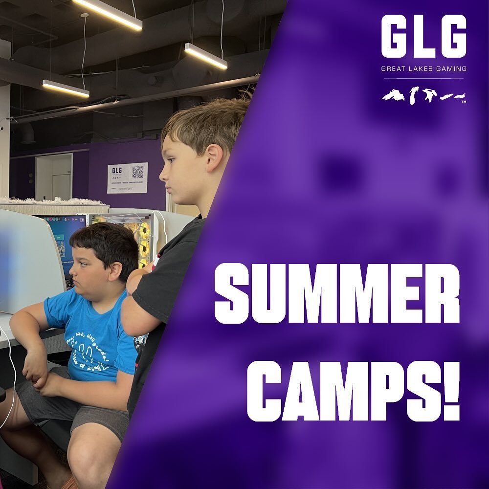 The 2024 GLG Gaming and Esports summer camps are here!!!
There are 4 sessions available from June-July!
For ages 8-12 and 13-16!

🔗More info linked in our bio!

✉️Dm or ☎️call us at 585 604 9626 for questions and inquiries!