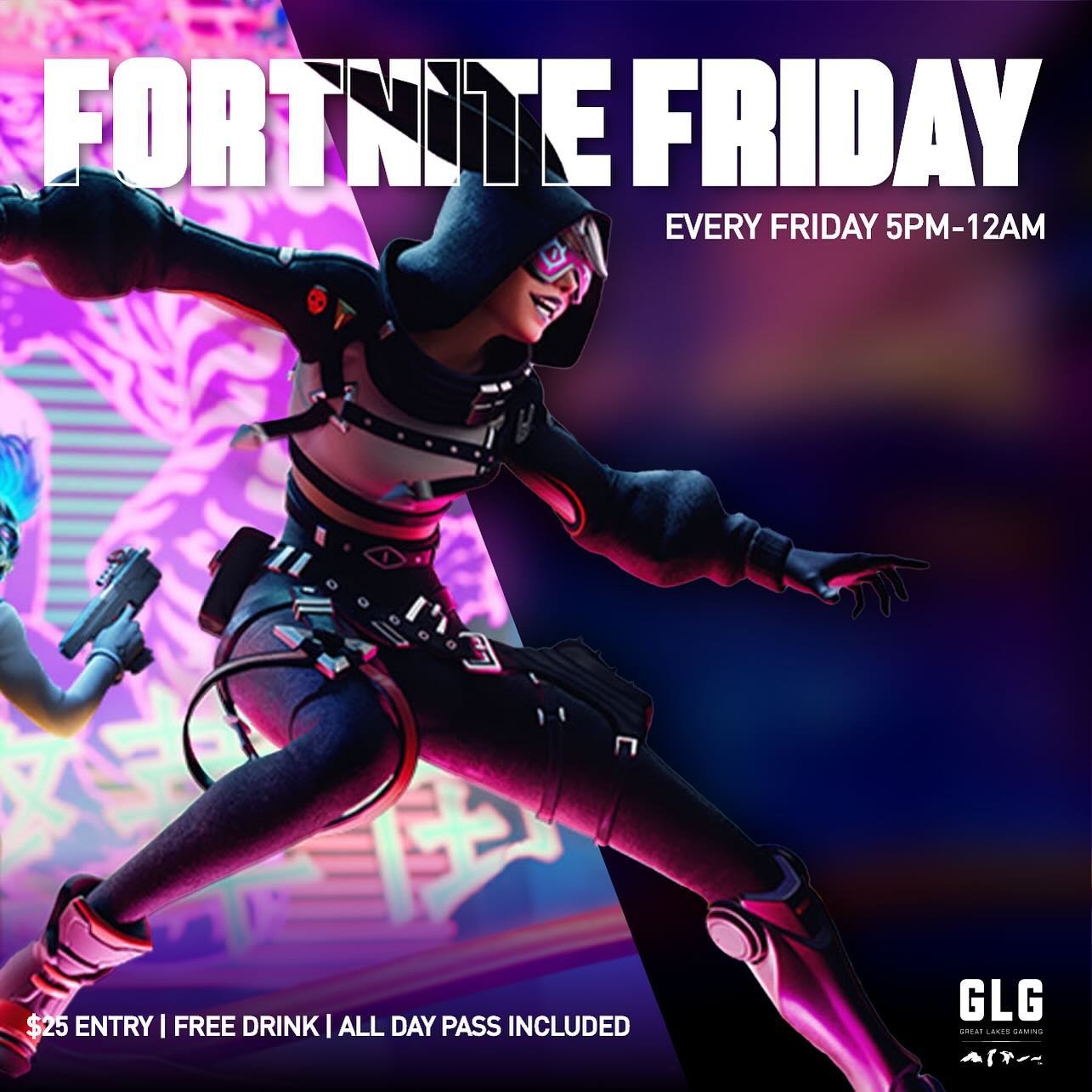 Fortnite Fridays is back and is happening EVERY FRIDAY! Join us in battle royale, box fights and just playing some good games #Rochester #rocny #rochesterny
