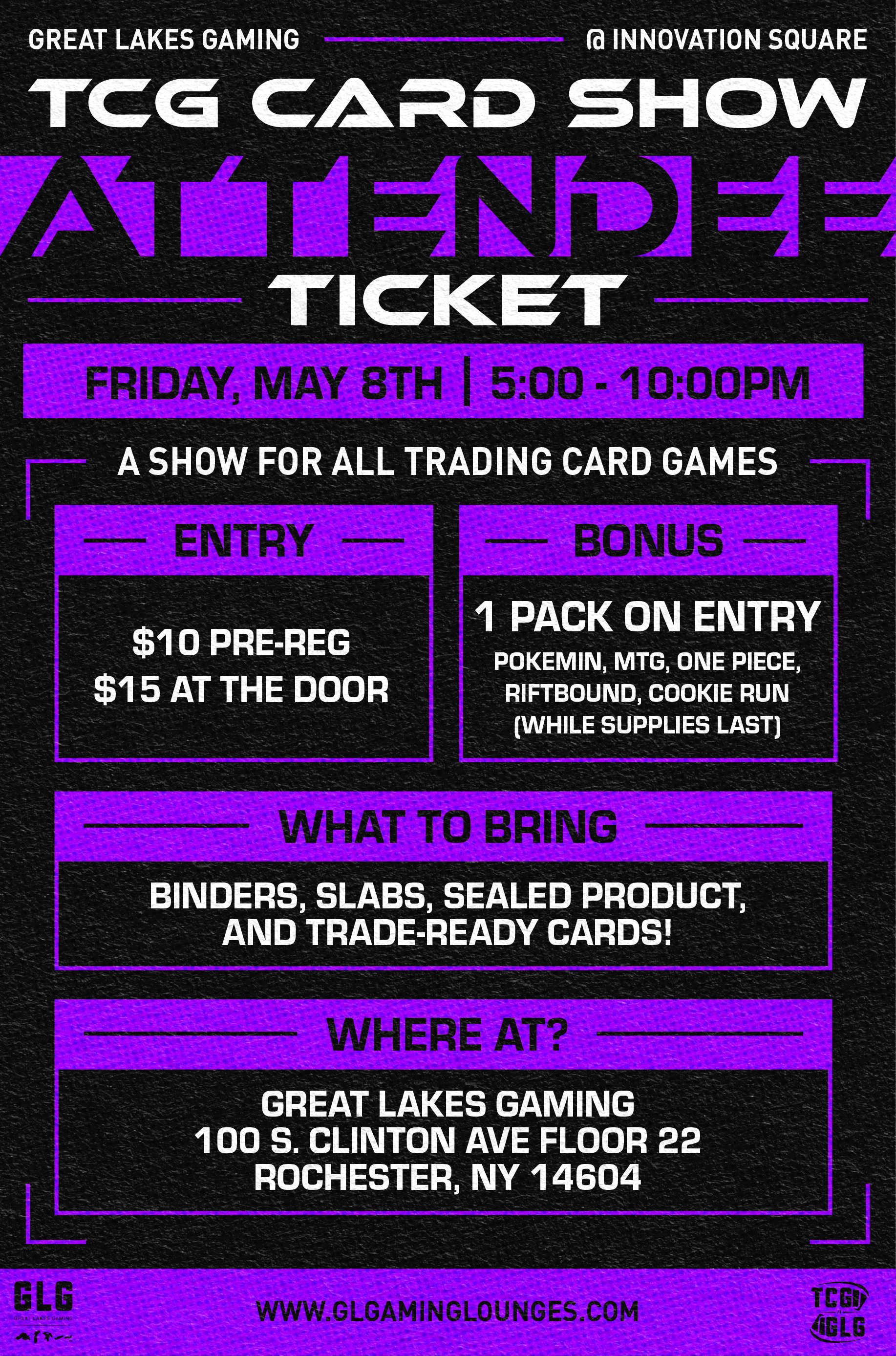 GLG Trading Card Show May 8th