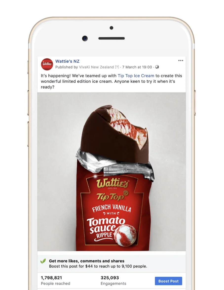 Wattie’s Tomato Sauce Ice Cream — The Business Marketing Group