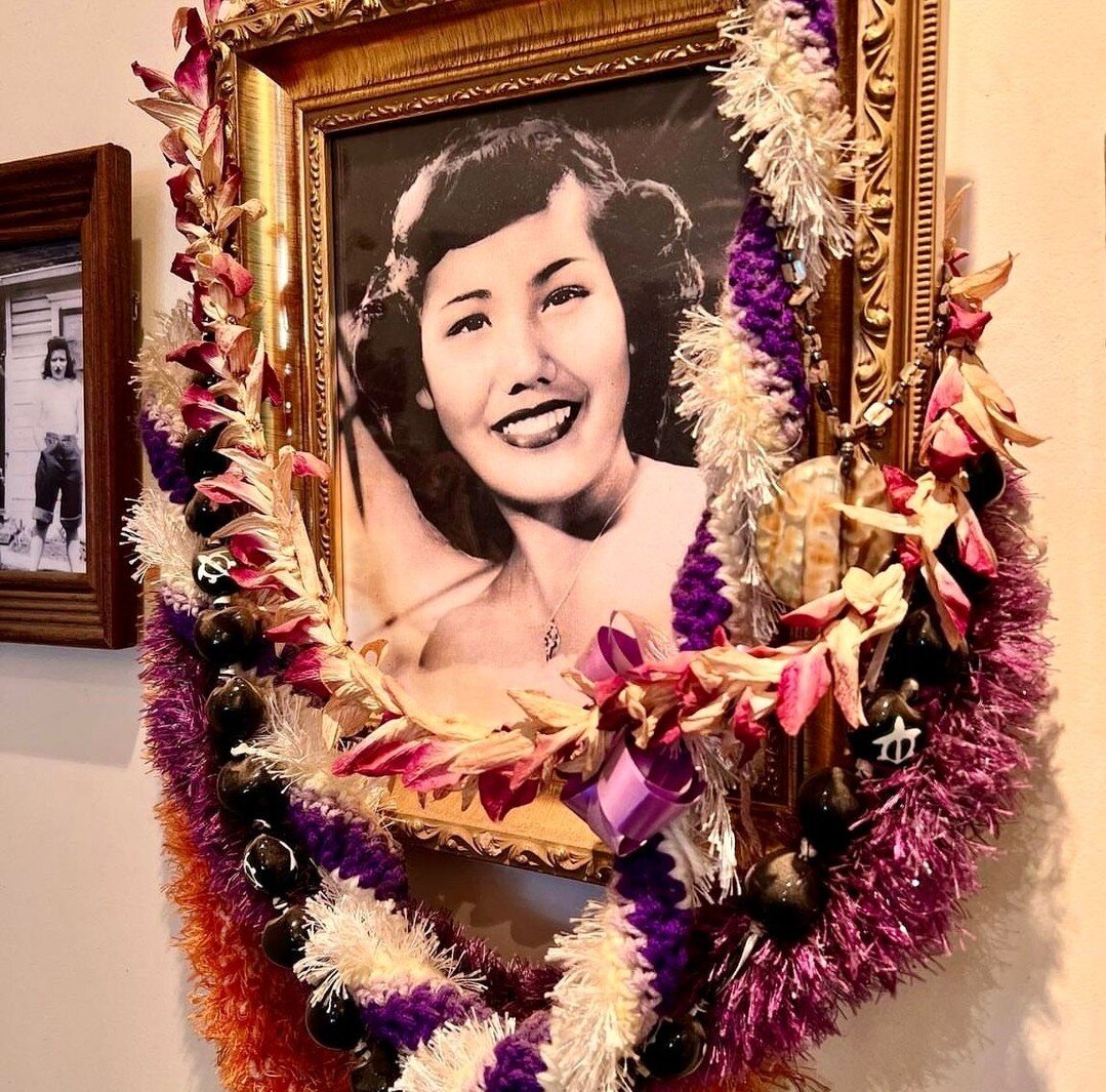 May Day is Lei Day in Hawai'i and there&rsquo;s no better picture we could share than this of Leoda - the mother of one of our owners, this restaurant was named in her honor 🌸🌺🌸 #leiday