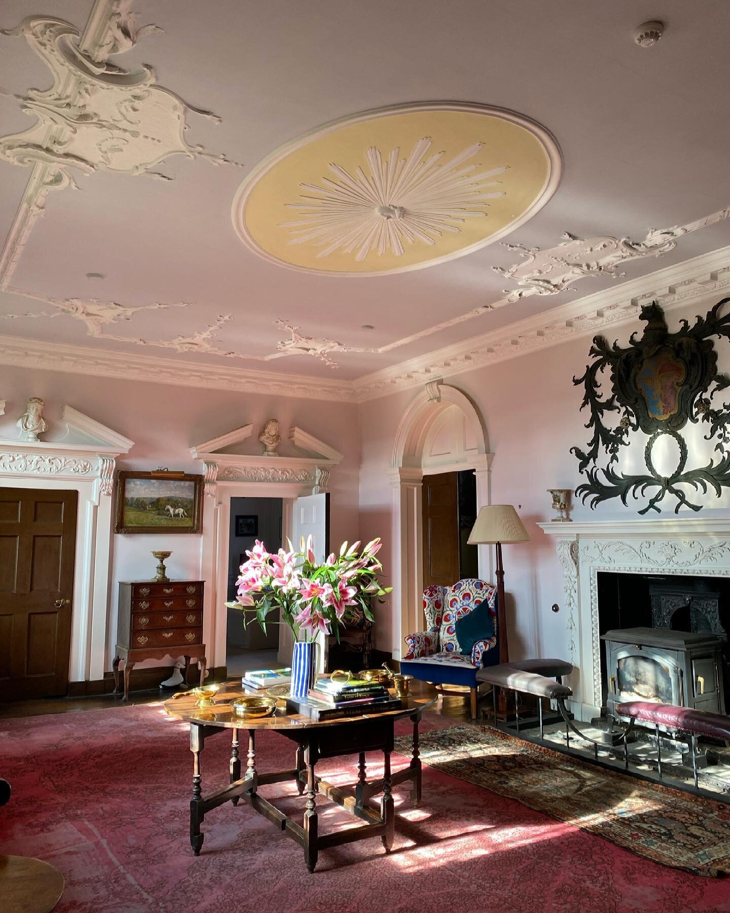 Hello sunshine ☀️ The hall gets the most beautiful light in the morning sun, due to the lack of it we haven&rsquo;t had any recent photography opportunities... until today! 

The Rococo plasterwork in the hall was designed by T. F Pritchard in the 17