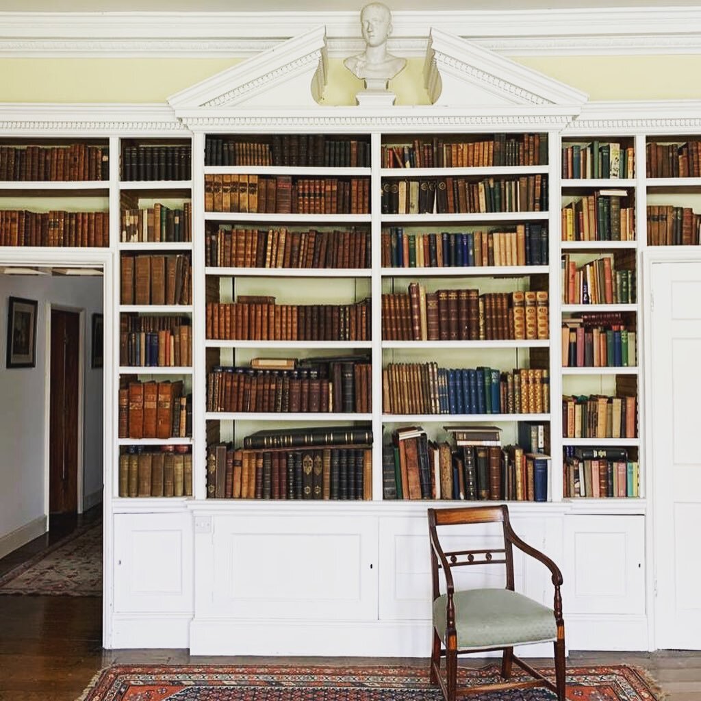 Shipton library was added to the original Elizabethan H frame of the hall in between 1760 and 1767. Its rococo overmantel interior and fire surround  designed in the later 1760s by T. F. Pritchard of Shrewsbury, in the similar style to work in the re