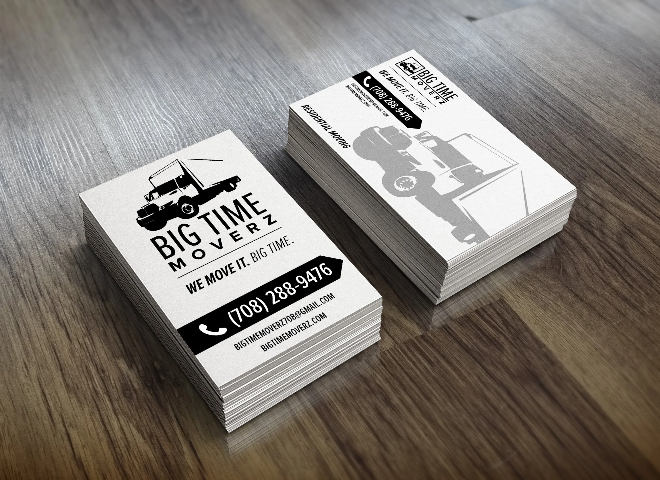 2 business card designs. Client loved both.