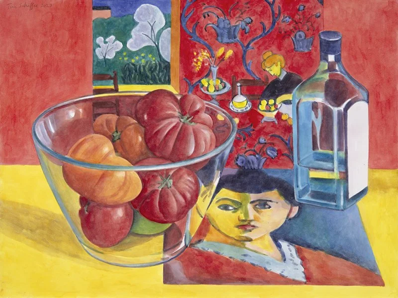 Matisse, Heirloom Tomatoes and a Bottle of Gin