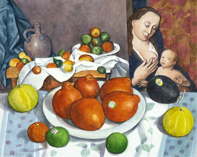 Cezanne, Dieric Bouts and a Plate of Tangelos