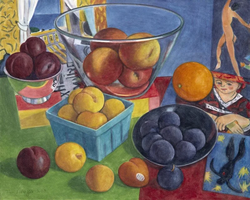 Matissiana with Plums and Pluots