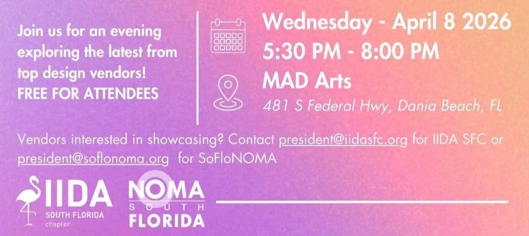 IIDA + SoFloNOMA Spring 2026 Vendor Showcase