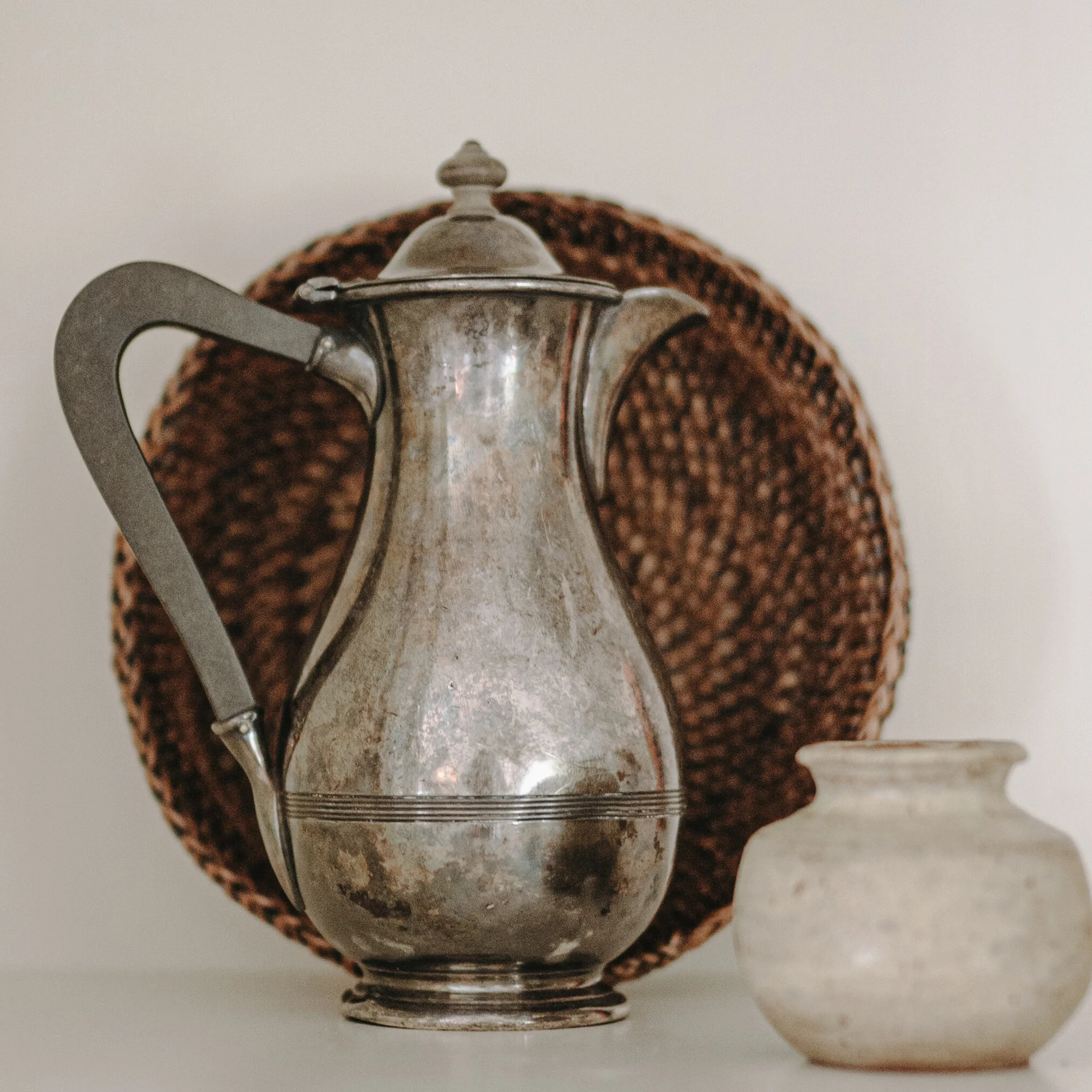 Vintage Small Silverplate Teapot