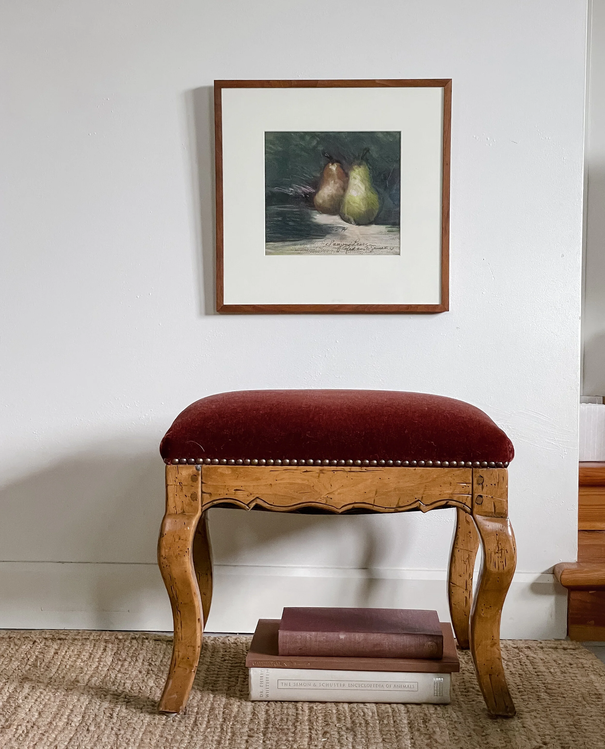 pears and mohair bench.jpg