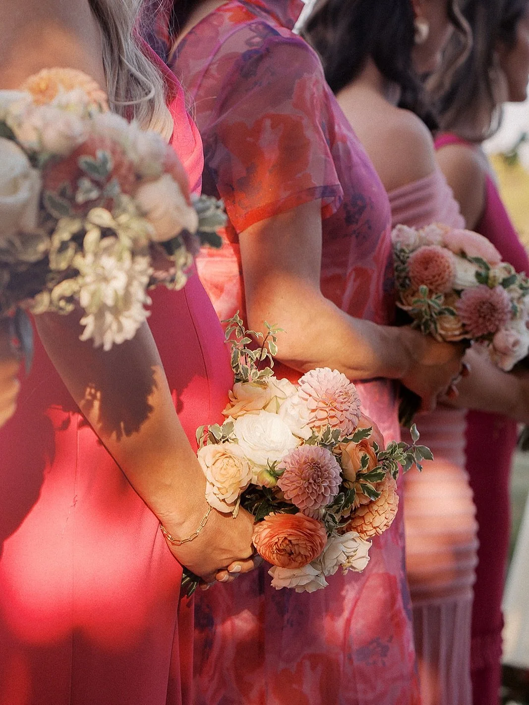 We loved this fall wedding that used pops of color in the flowers and bridesmaids dresses to set the scene. For this Cape May wedding, our team designed a sailcloth tent complete with interior trees, custom chandeliers, and personalized tent decor. C
