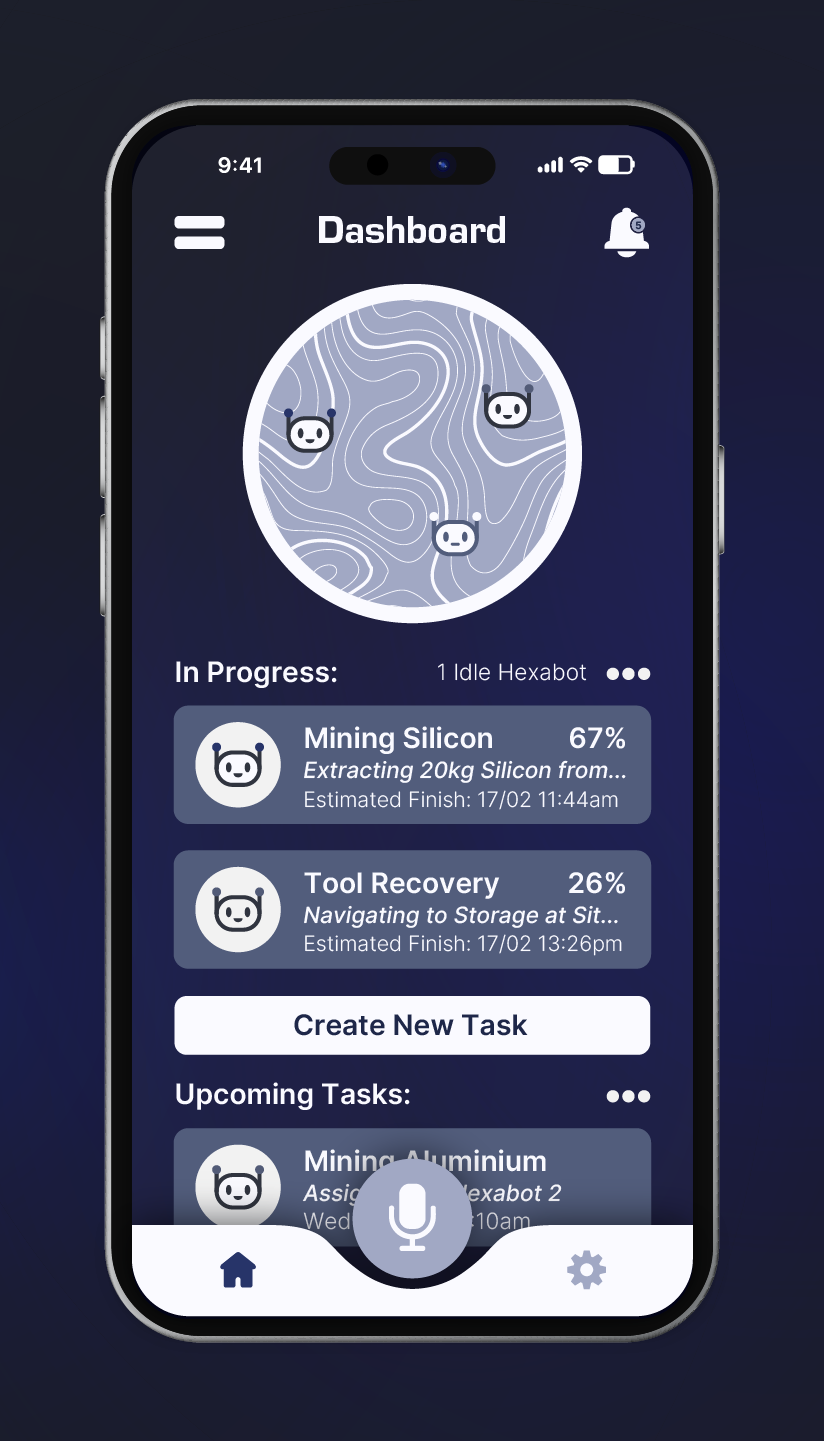 Lunar Colony - Home Dashboard