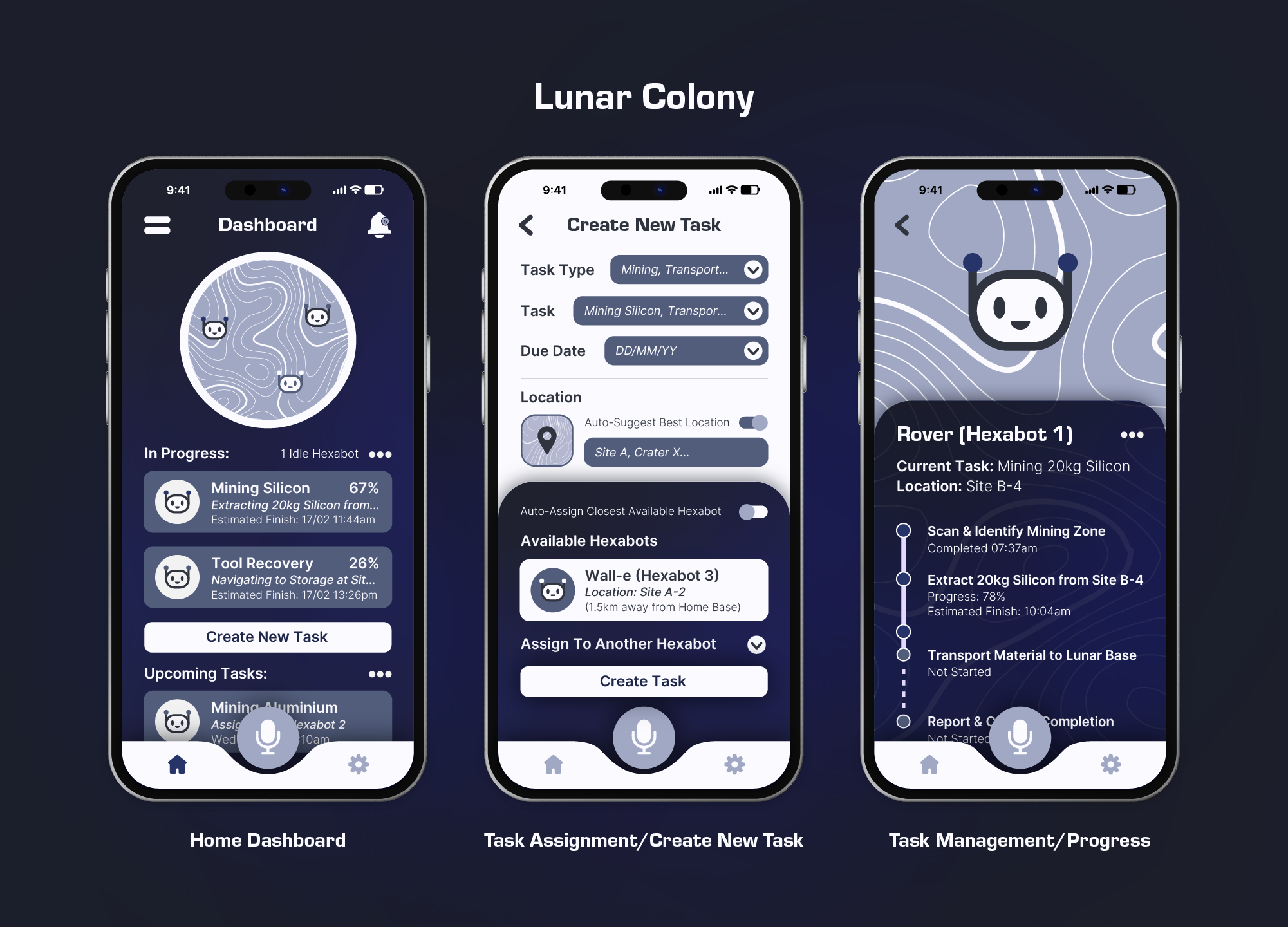 Lunar Colony - Three Screens Submission