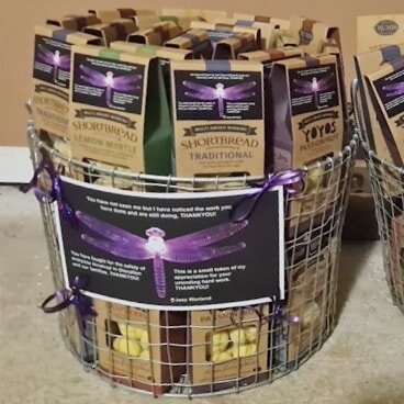 We recently received a message from a lovely customer who purchased our beautiful Gourmet Biscuits to thank their local Essential Workers. 

The message on the basket read-

You have not seen me but i have noticed the work you have done and are still