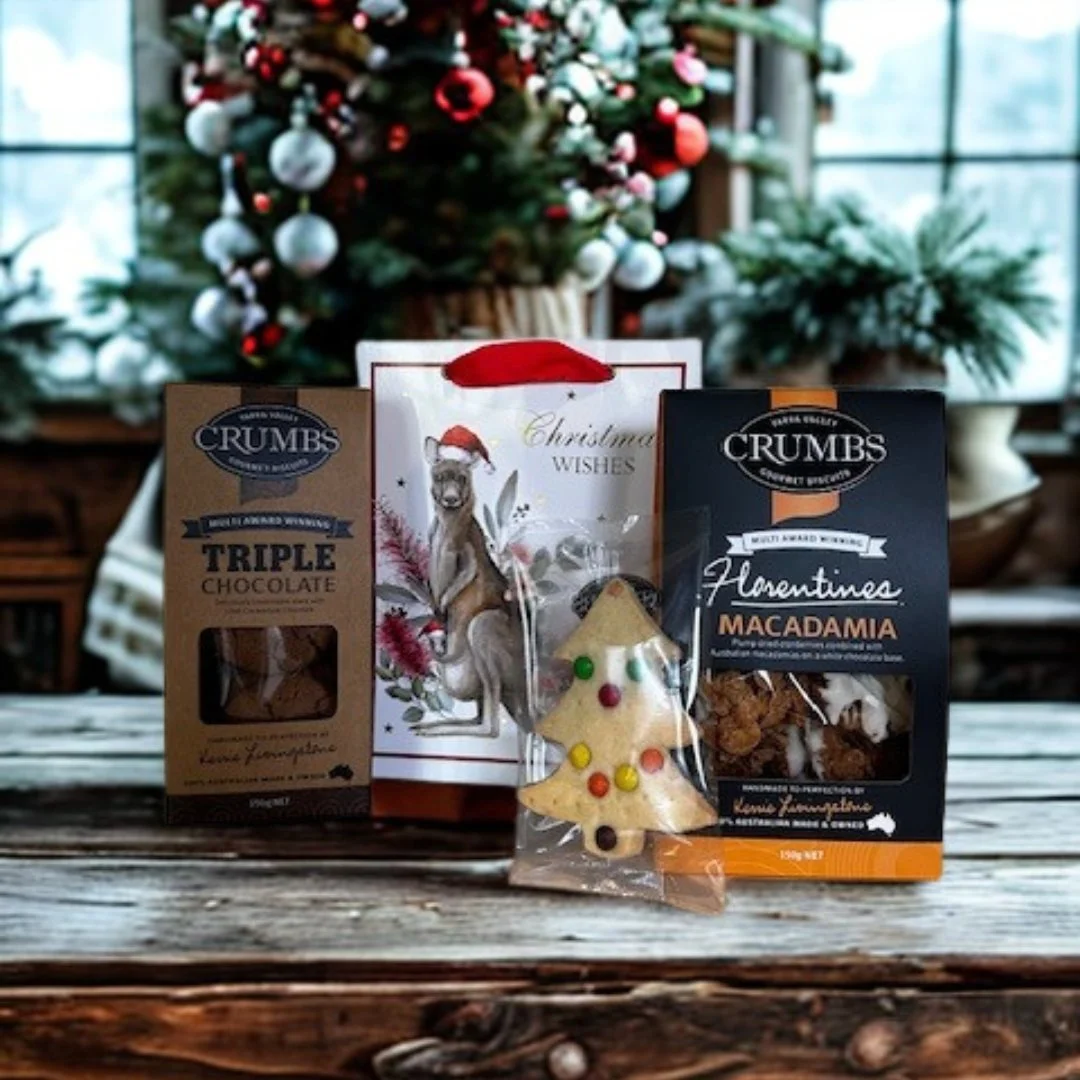 A little festive reminder from Kerrie 🎄💛
If you&rsquo;d like your Crumbs treats to arrive in time for Christmas gifting and celebrations, please place your orders by Monday 15th December.

Our ovens are busy, our hampers are filling fast, and we wa