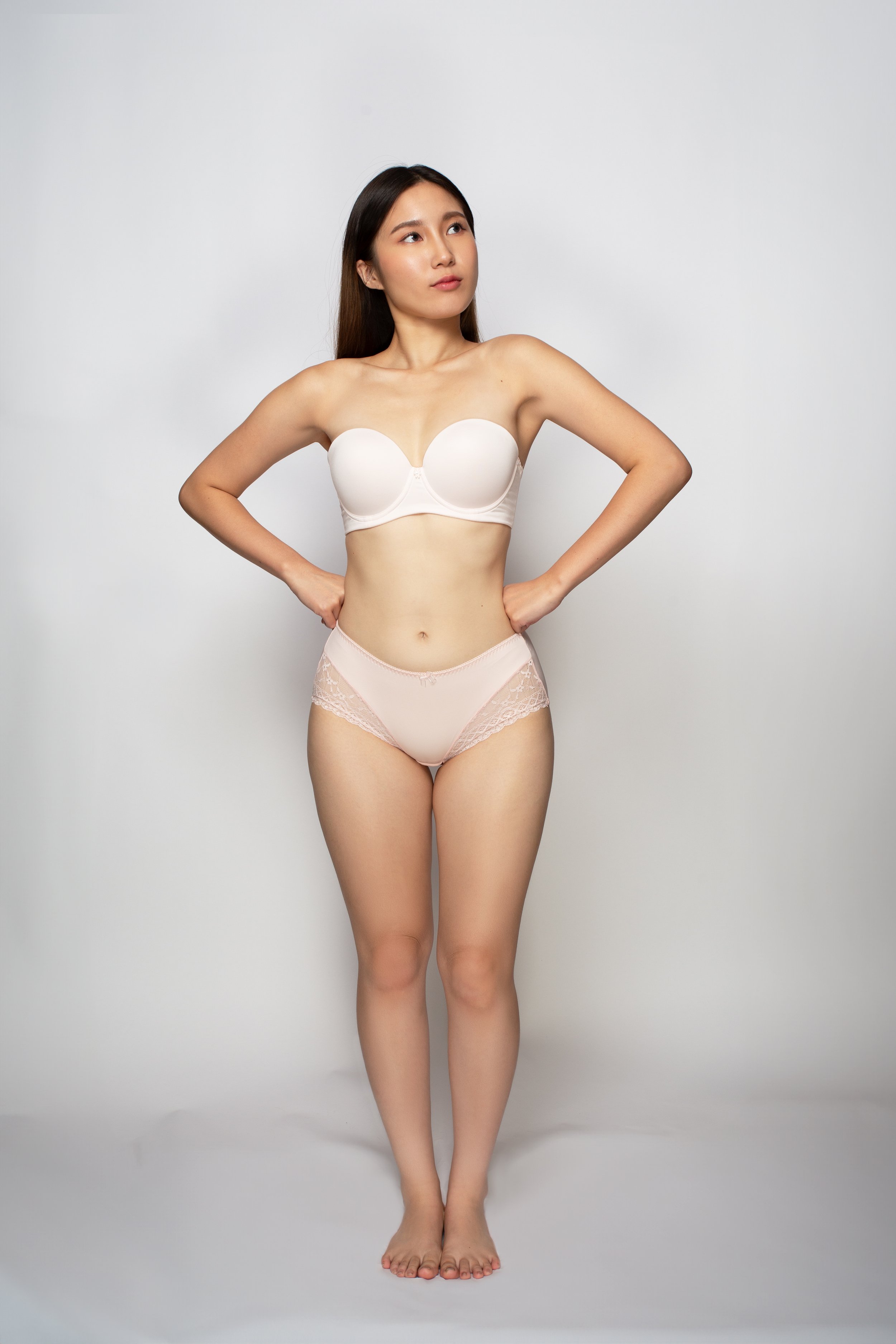 Strapless White
